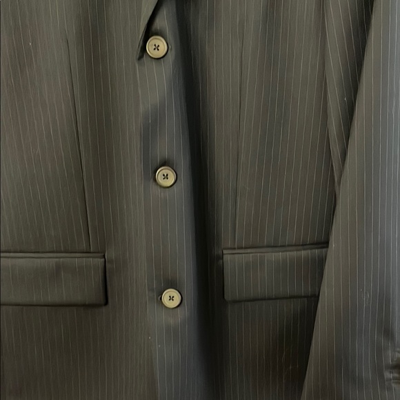 Banana Republic Navy Blue Pinstriped Suit - Picture 3 of 9